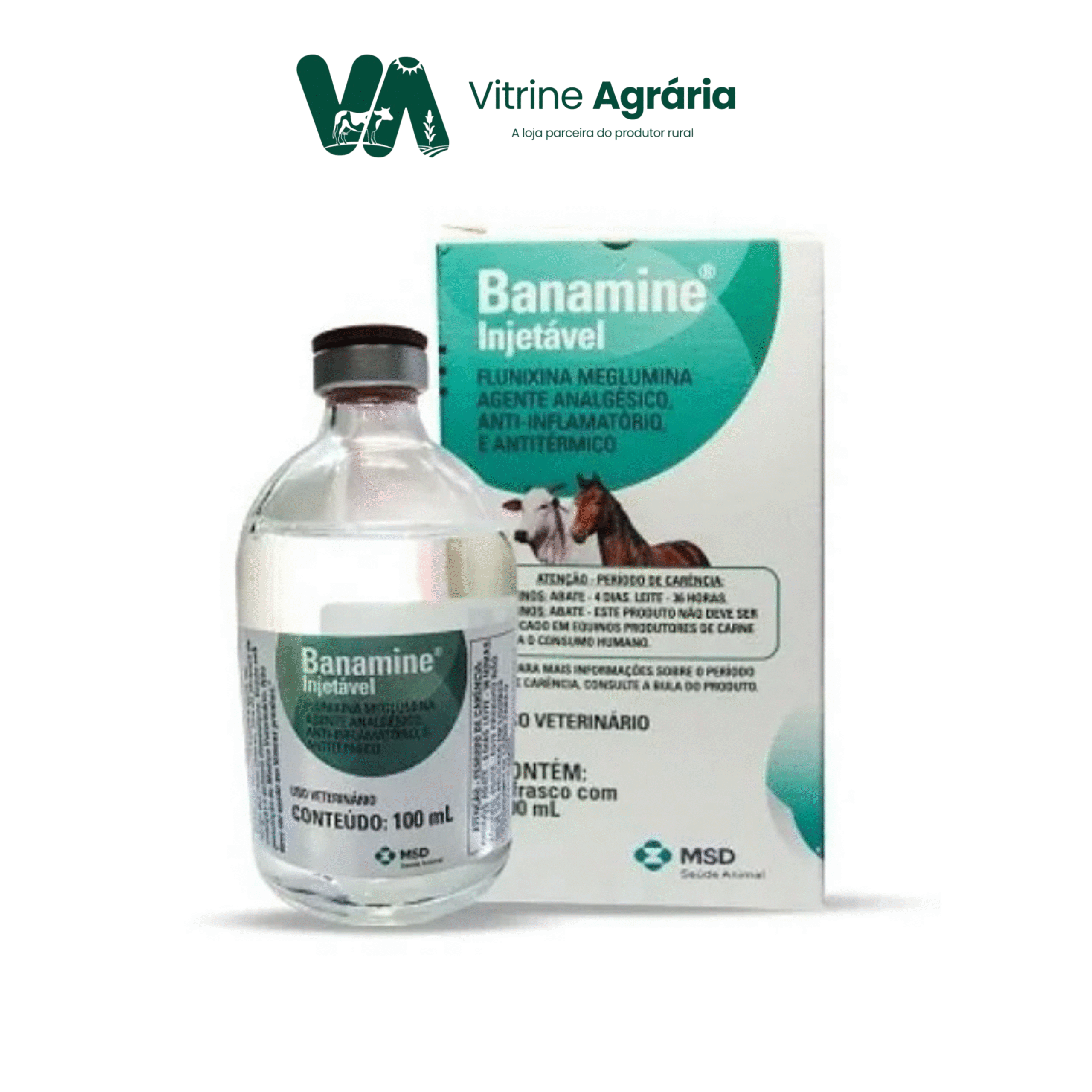 BANAMINE INJETÁVEL 100ml - MSD