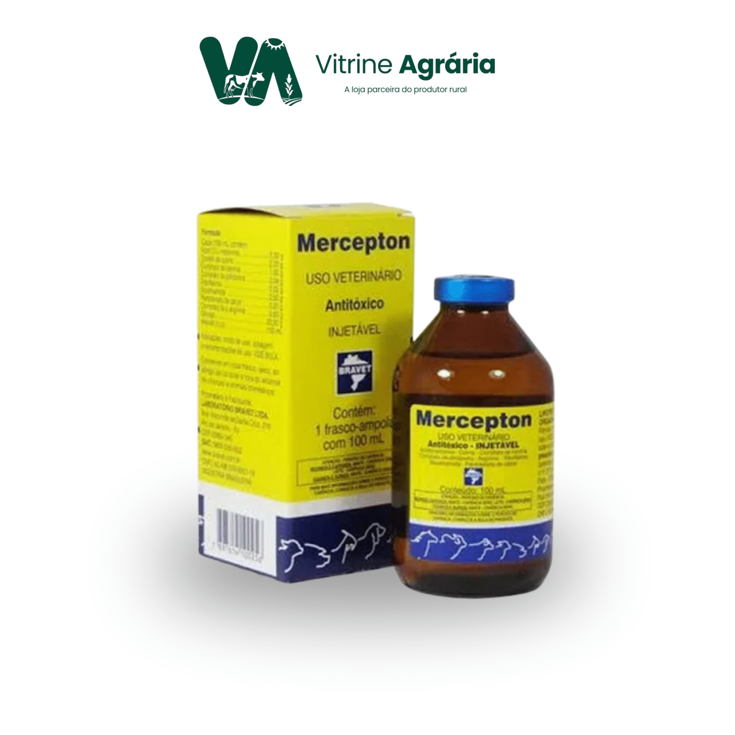 MERCEPTON INJETÁVEL 100ml - Bravet