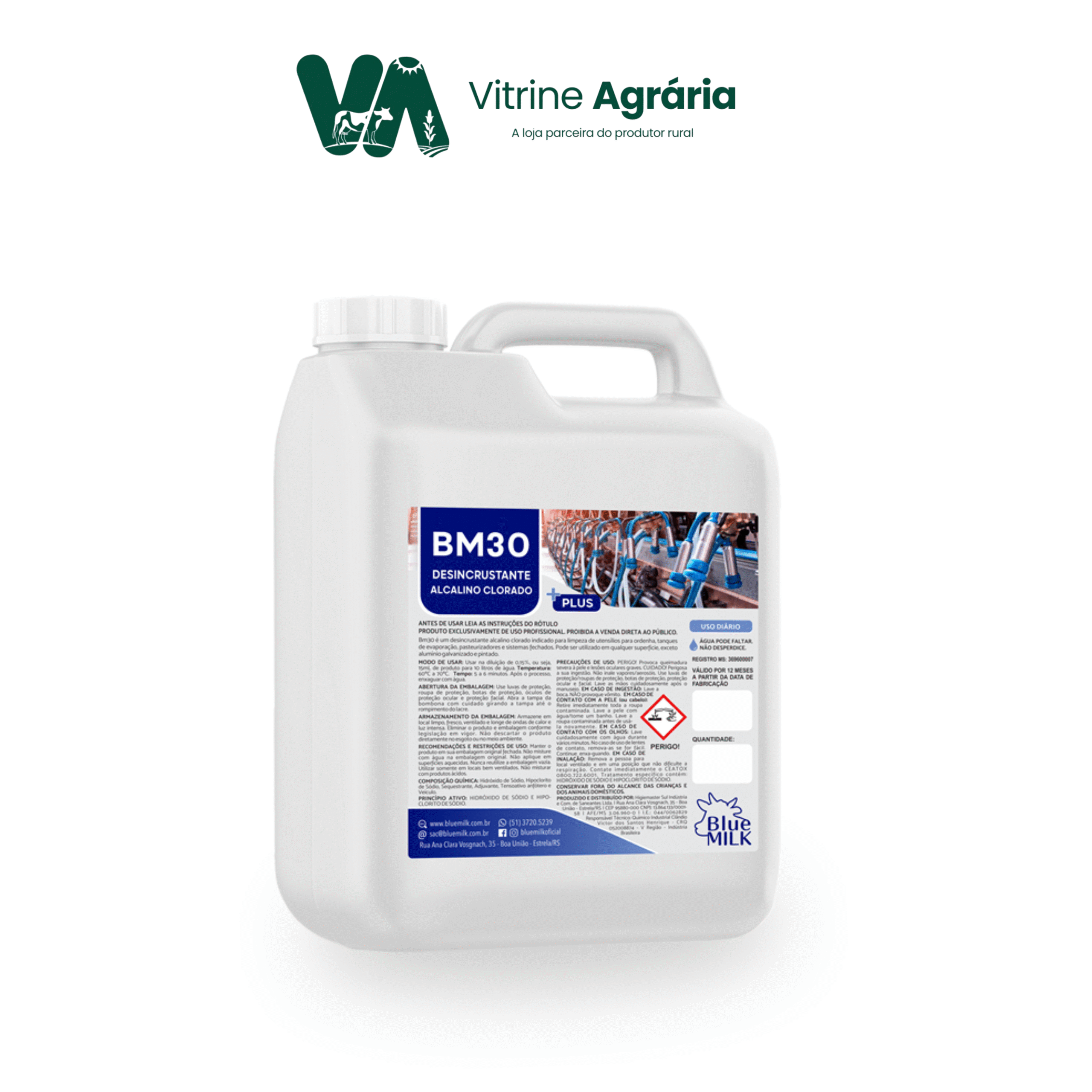BM 30 DESINCRUSTANTE 5L, 20L e 50L - BlueMilk