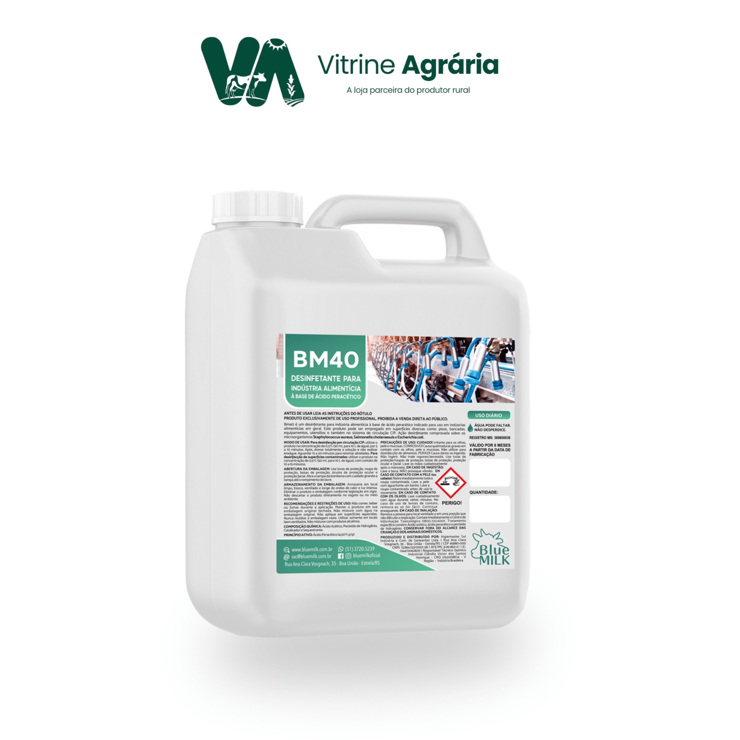 BM 40 DESINFETANTE 5L - BlueMilk