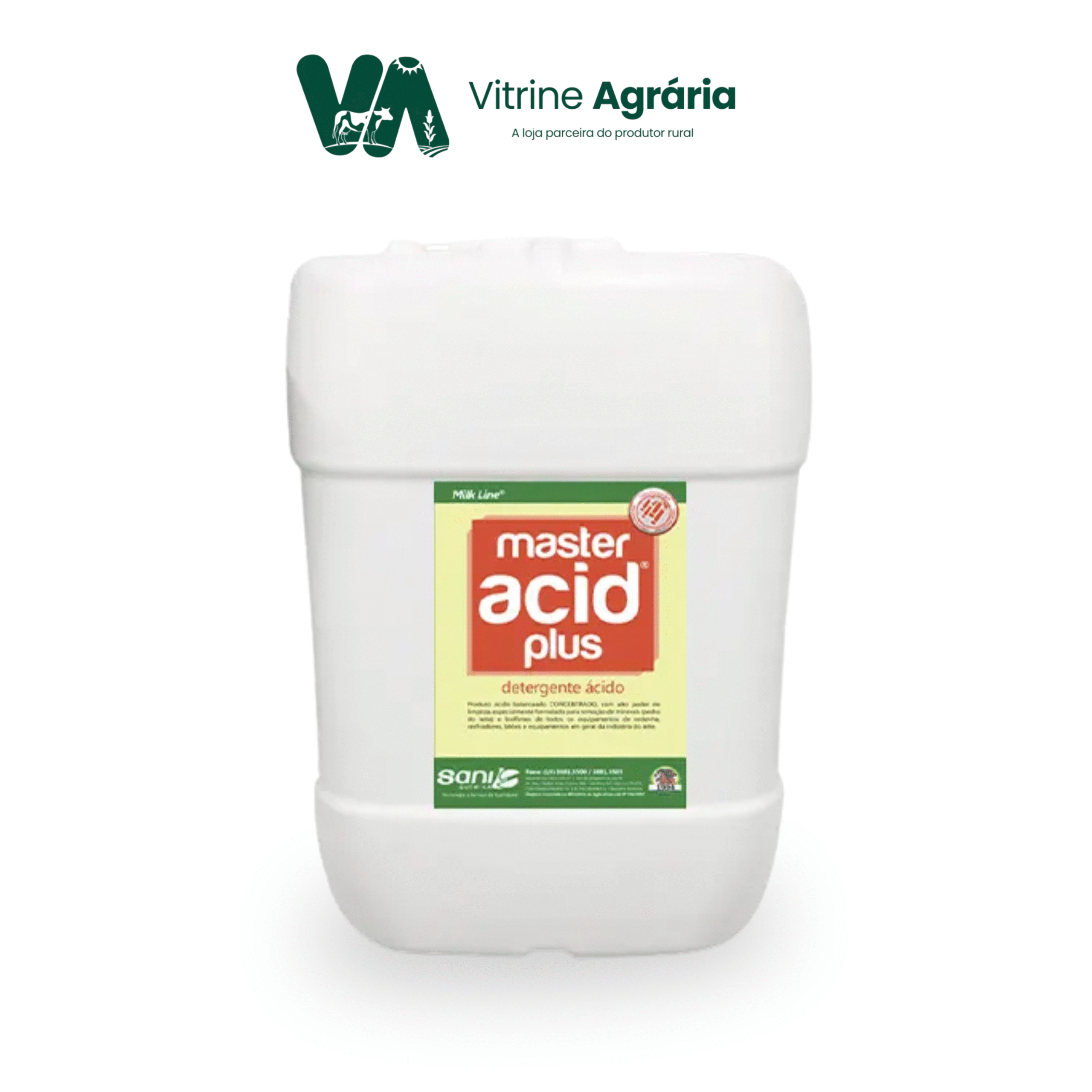 MASTER ACID PLUS DETERGENTE 5L, 20L E 50L - Sani - Imagem 2