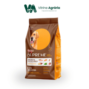 RAÇÃO PARA CÃES ADULTOS SUPREME FRANGO E BATATA DOCE 15Kg - Quatree