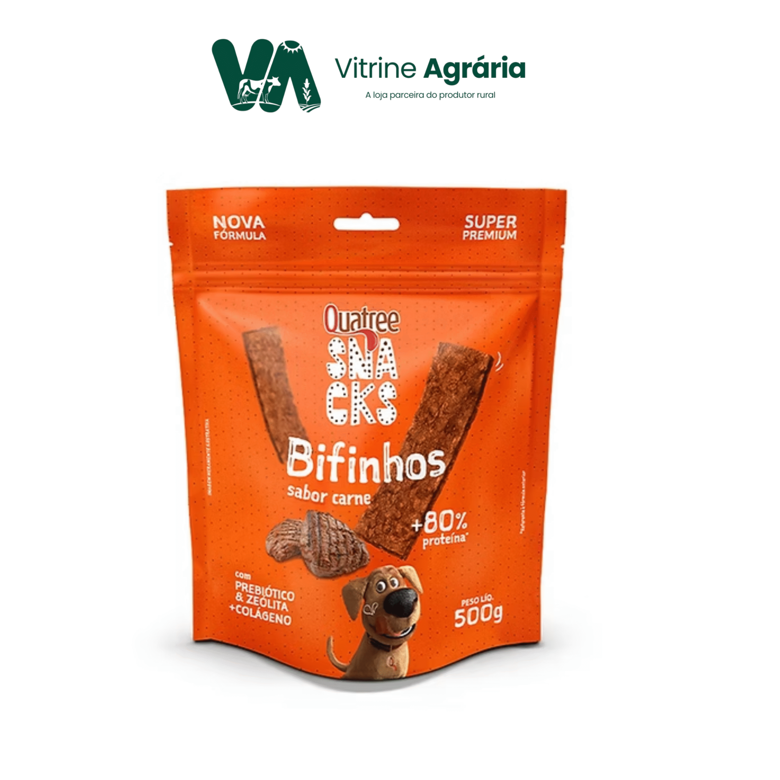 SNACKS BIFINHOS SABOR CARNE 500g - Quatree